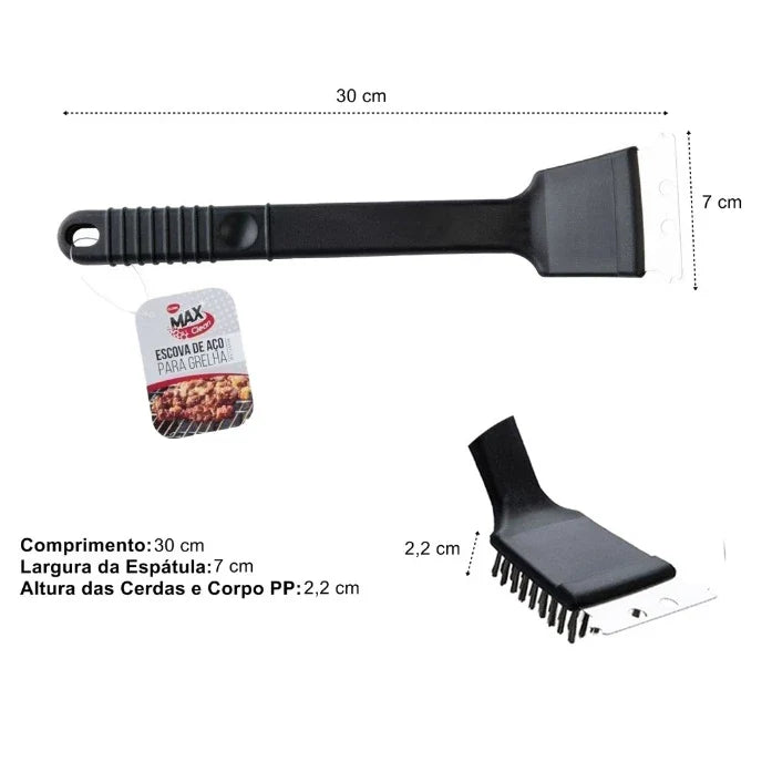 Escova Limpa Grelha de Churrasqueira