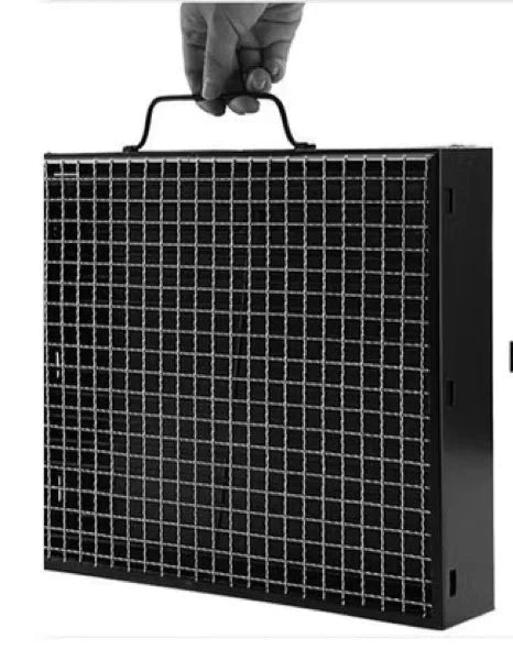 Mini Churrasqueira Portátil Dobrável - PortebleStove + ASSOPRADOR MANUAL DE BRINDE