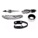 Kit Abridor De Vinho Saco Rolha 5 Peças Estojo Garrafa