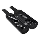 Kit Abridor De Vinho Saco Rolha 5 Peças Estojo Garrafa