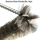 Escova Rolo de Aço Limpa Grelha