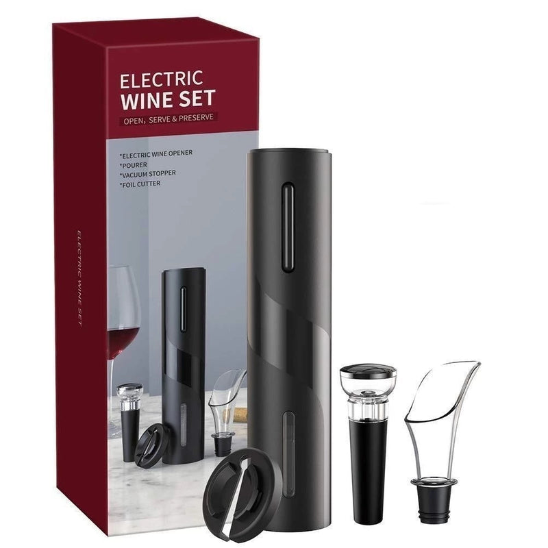Kit Abridor De Vinho Elétrico - WineSet - 50% OFF