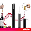 Abridor de Garrafas de Vinho com Pressão de Ar