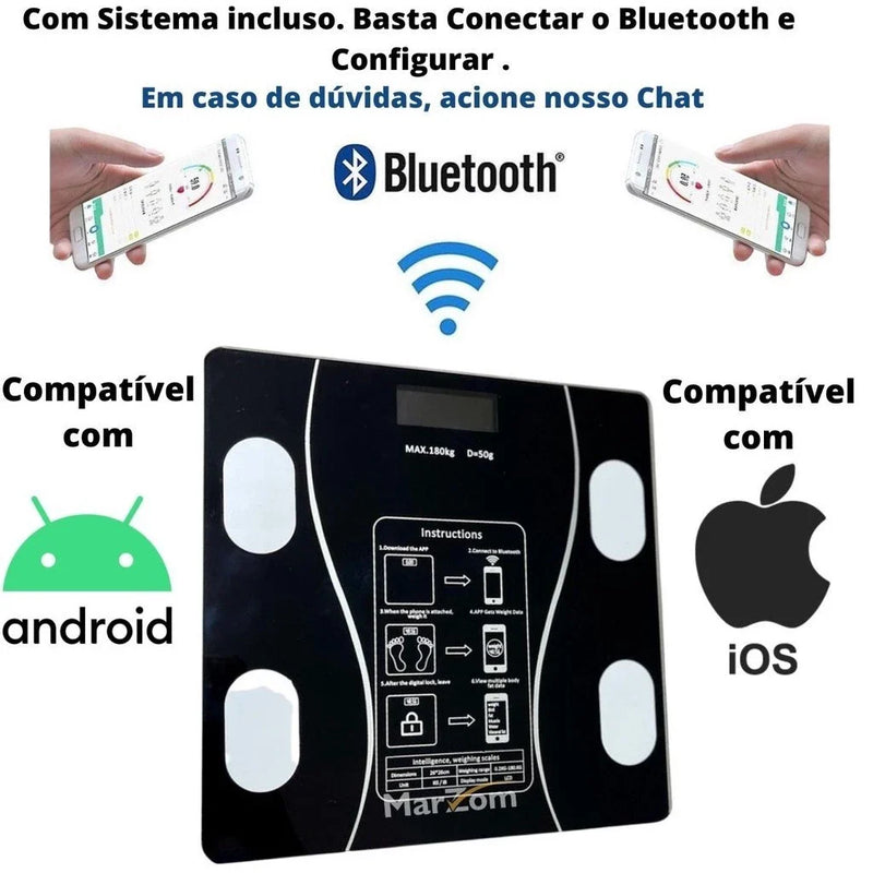 Balança de Bioimpedancia Corporal Digital
