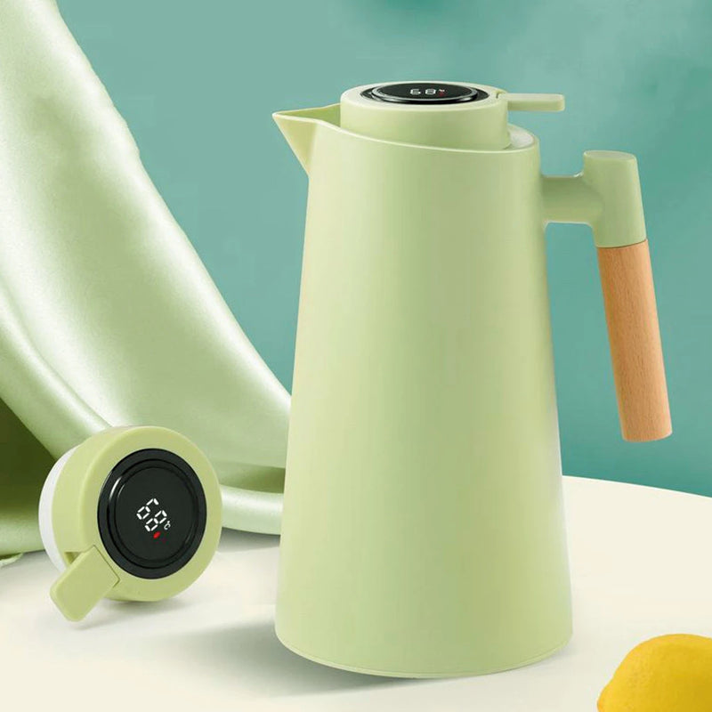 Garrafa Térmica com Termômetro 1L - FeimaCoffee + BRINDE: COADOR DE INOX