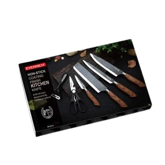 Kit de Facas Inox Antiaderentes