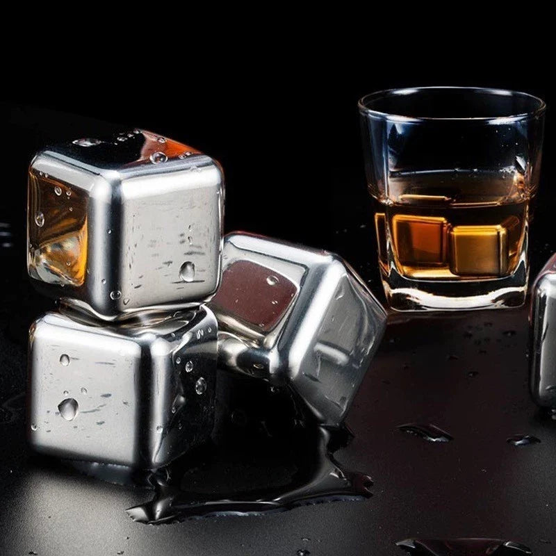 Cubos de Gelo de Aço Inox