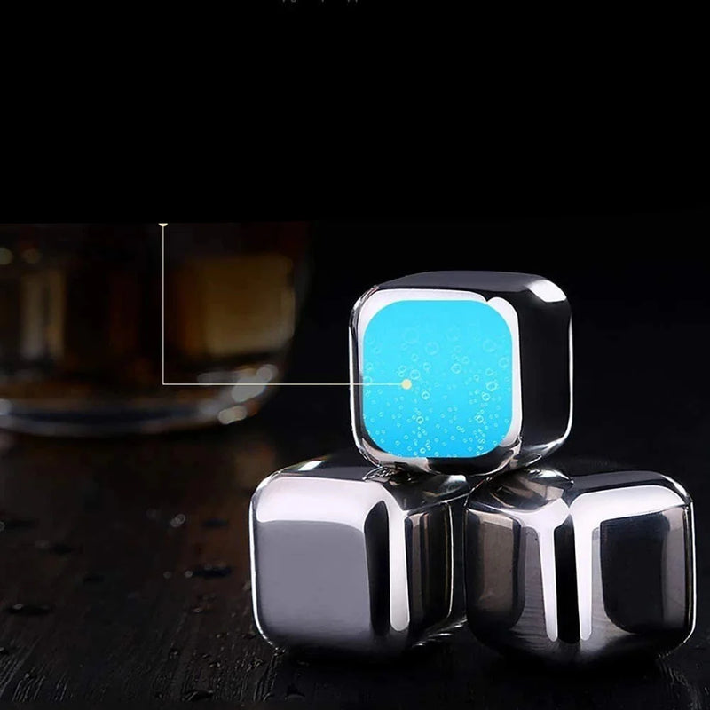 Cubos de Gelo de Aço Inox