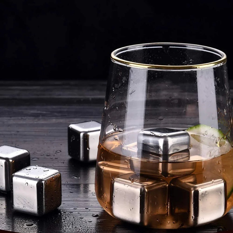 Cubos de Gelo de Aço Inox
