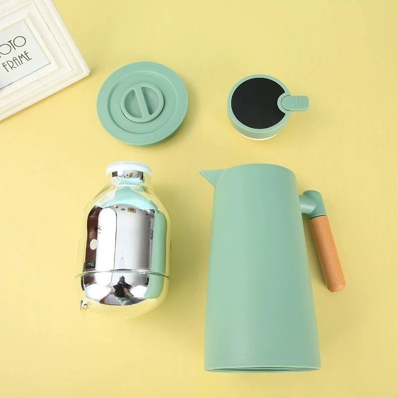 Garrafa Térmica com Termômetro 1L - FeimaCoffee + BRINDE: COADOR DE INOX